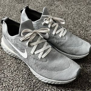 Nike Epic React Flyknit Wolf Grey 2018 - AQ0067-002 - Mens Size 14